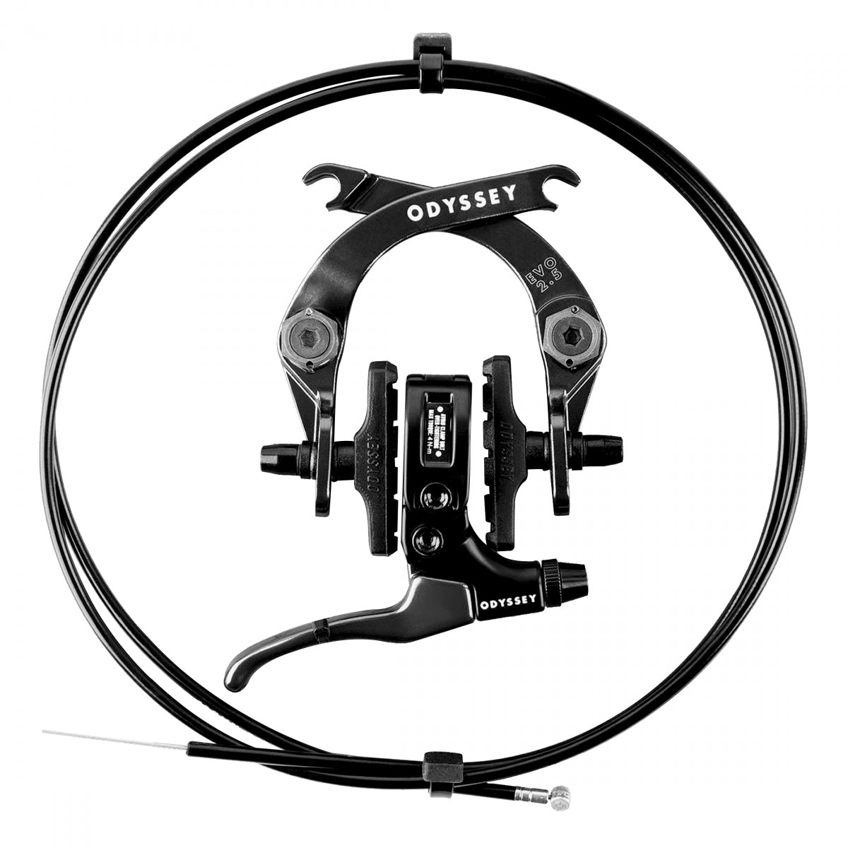 Brakeset ODY Evolver 2.5 BK w/MONO LVR/LINEAR CBL