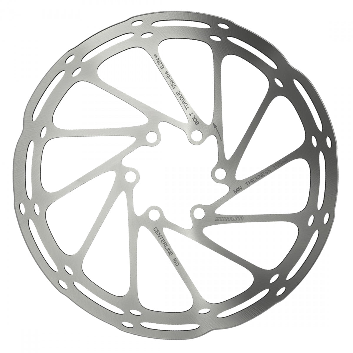 Brake Part Sram Disc Rotor 220 C-LINE 6B Rounded
