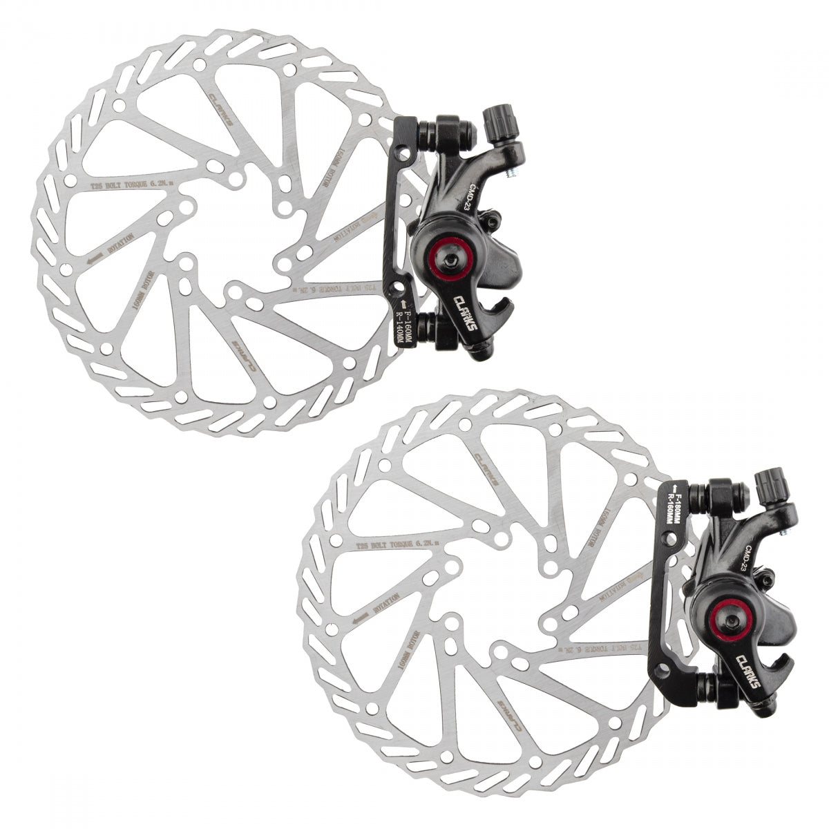 Brake Disc CLK CMD-23 Mech F&R 160mm BK