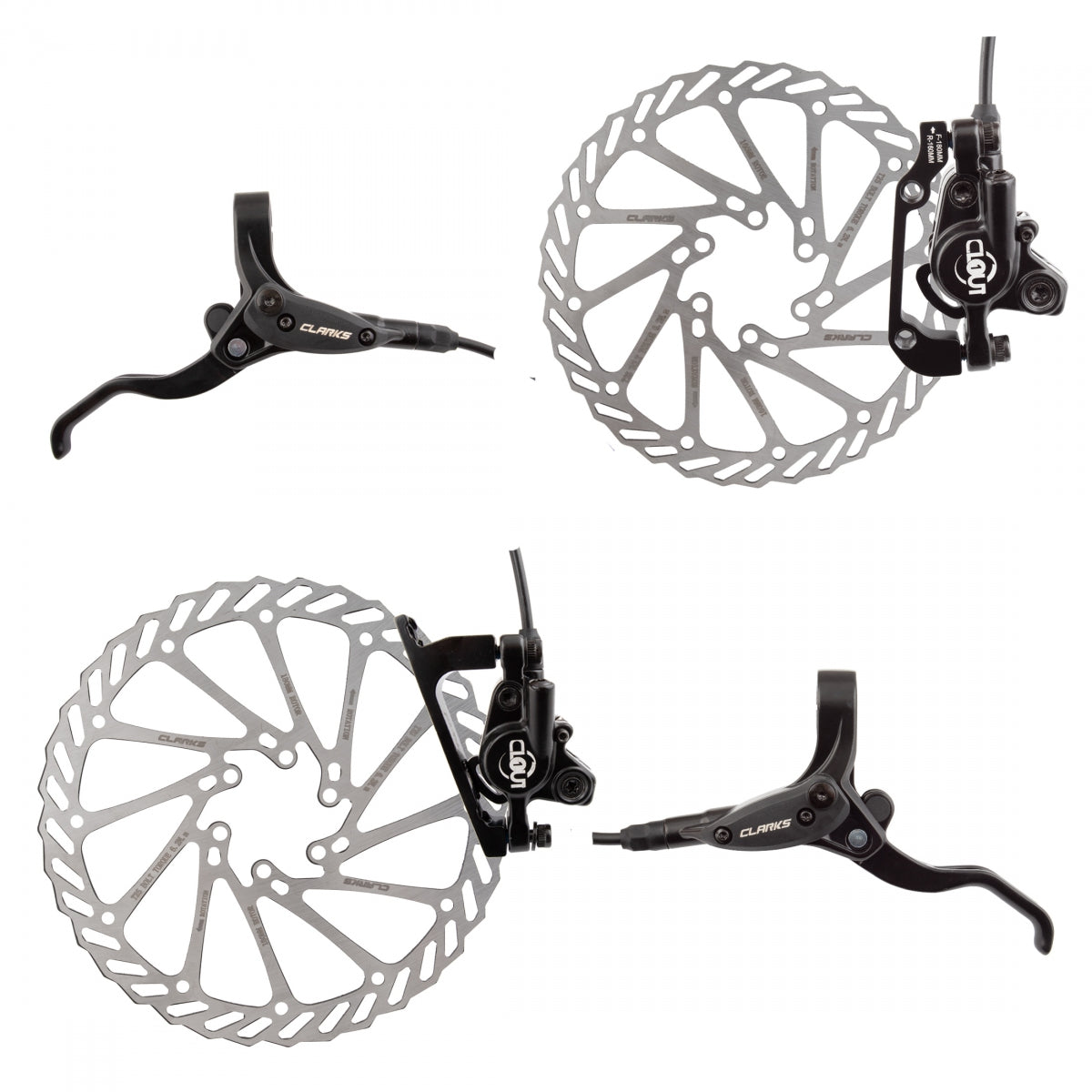 Brake Disc CLK CLOUT-1 HYD FT-180/RR-160 w/LVRS BK