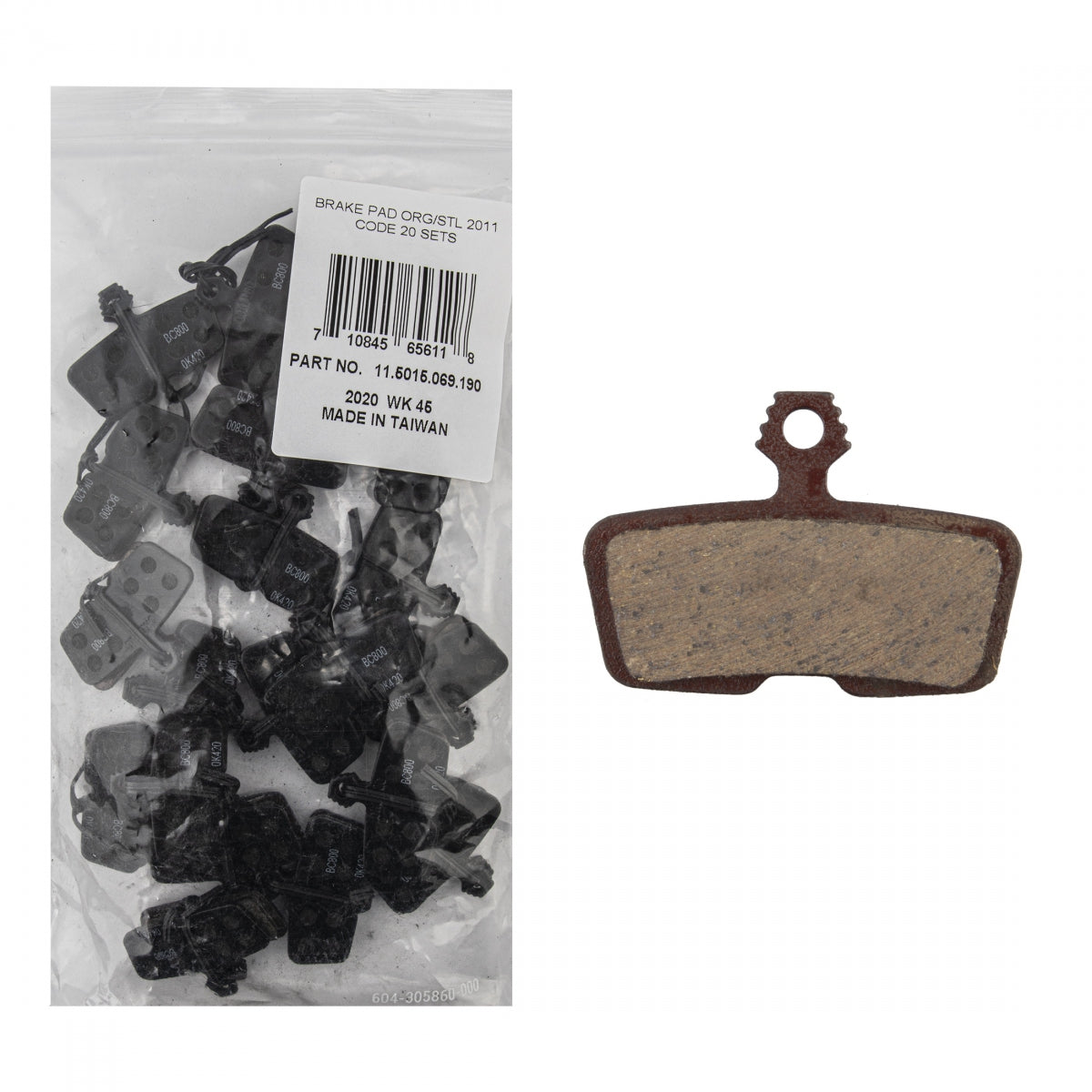 Brake Shoes Sram Disc Code ORG/STL BULK20 Sets Large New Model