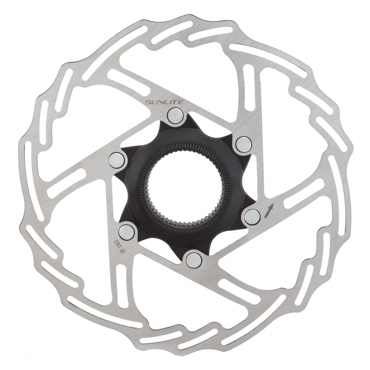 Brake Part Sunlt Disc Rotor 160mm CL BK/SL
