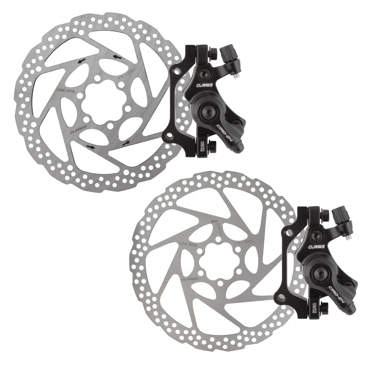 Brake Disc CLK CMD-24 Mech Ebike F&R 180F/160R BK