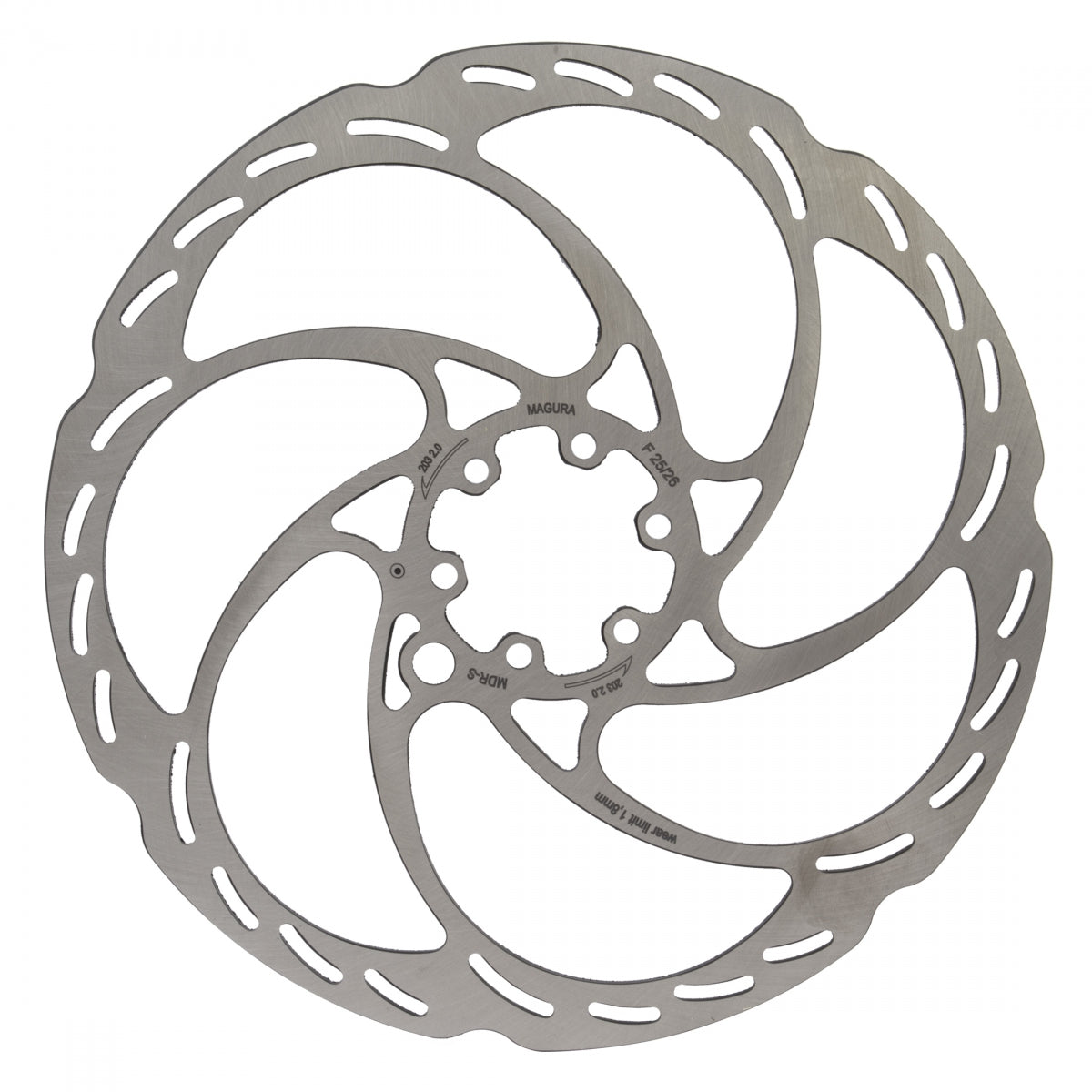 Brake Part Mag Disc Rotor MDR-S 203 2.5mm 6B f/GUSTAV SL