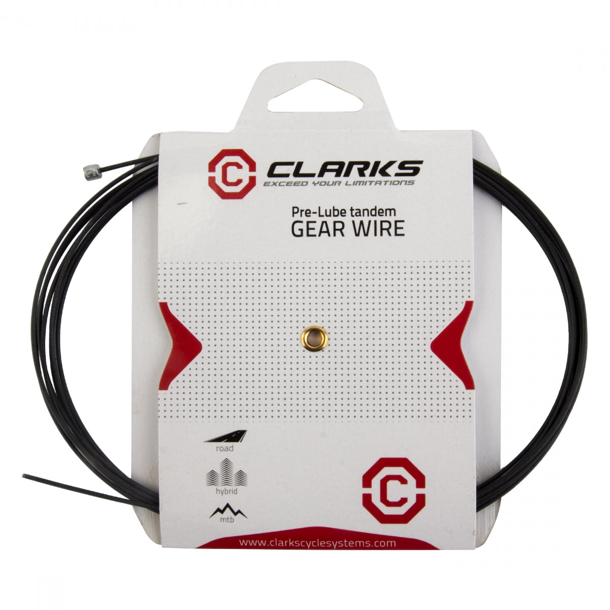 Cable Gear CLK Wire GALV/TEF 1.1x3060 Univ BK