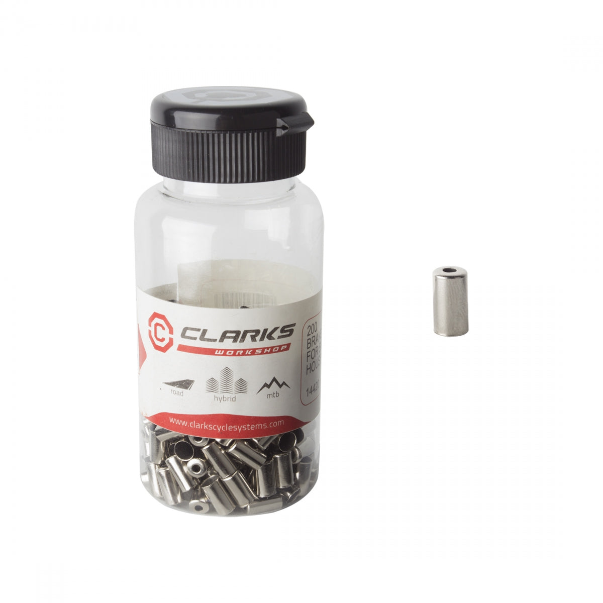 Cable Ferrule CLK 5mm Brake Sil Metal BTLof200