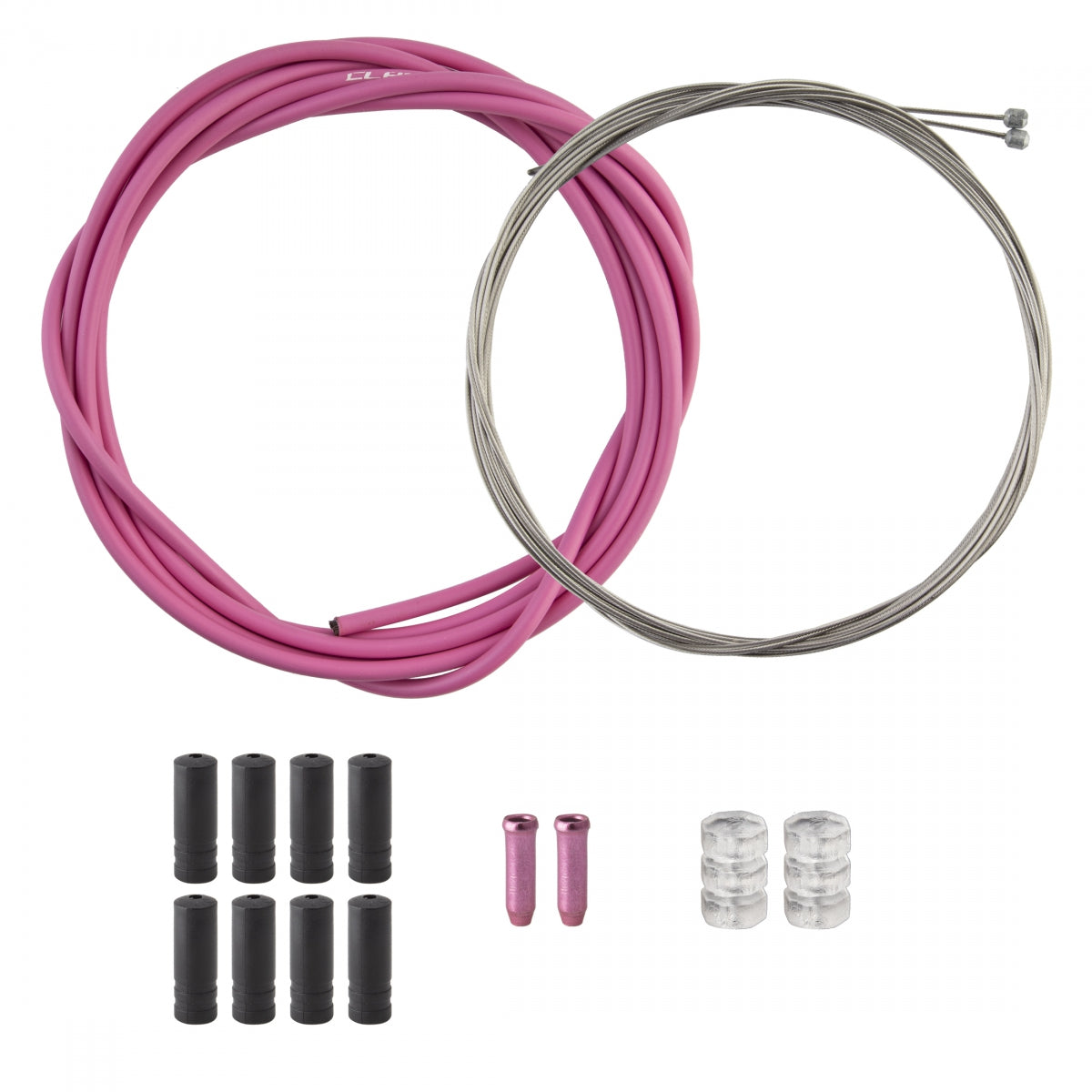 Cable Gear CLK Kit F+R SS SPT RD/MT PNK