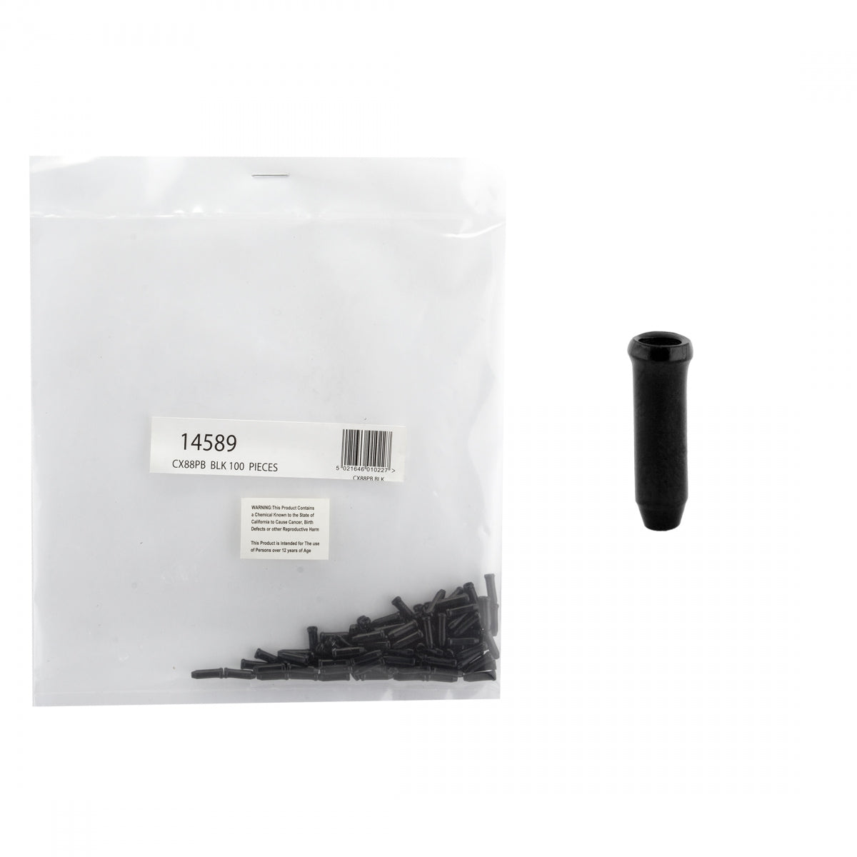 Cable Tip CLK ALY BLK BGof100