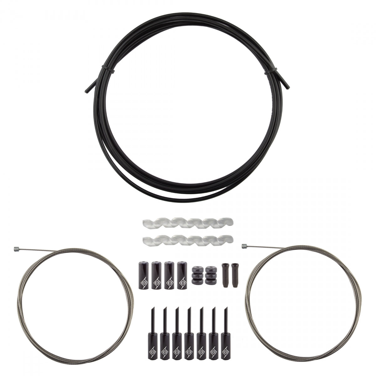 Cable Gear OR8 Kit Slick Compressionless F+R RD/MT BK