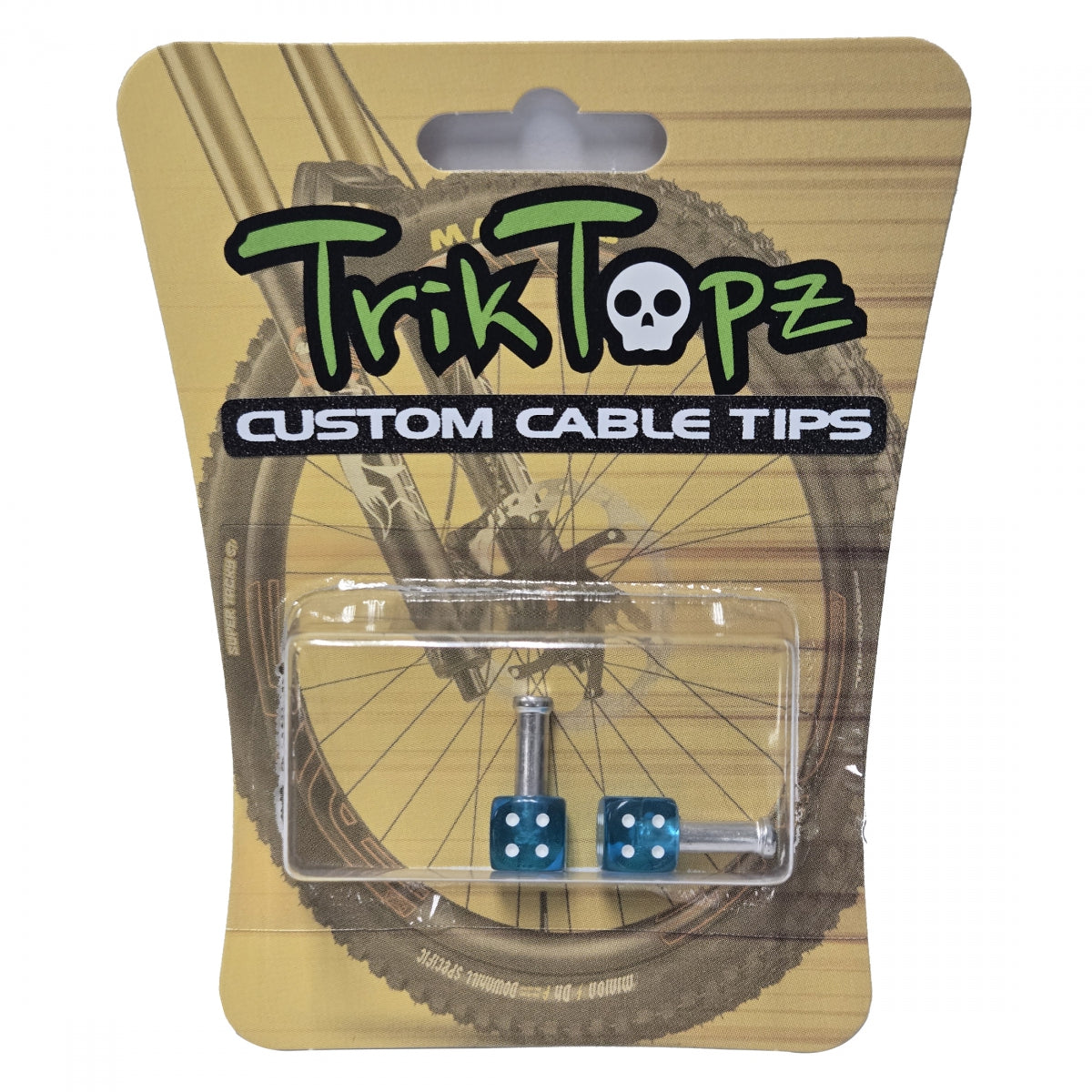 Cable Tip Triktopz Dice Clear BU 1pr/PK