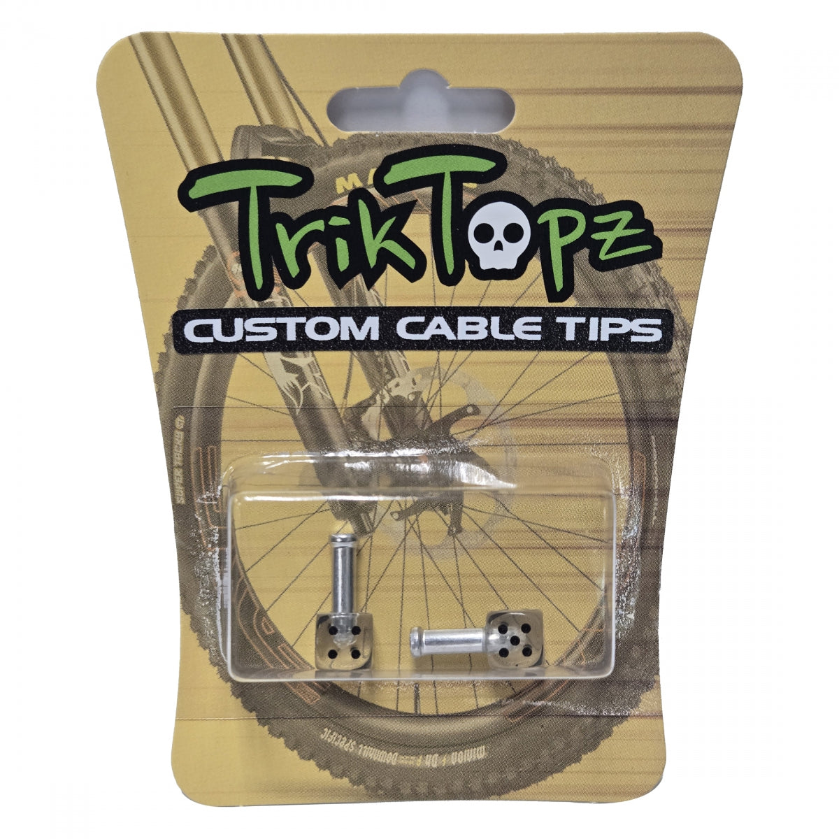 Cable Tip Triktopz Dice Clear 1pr/PK