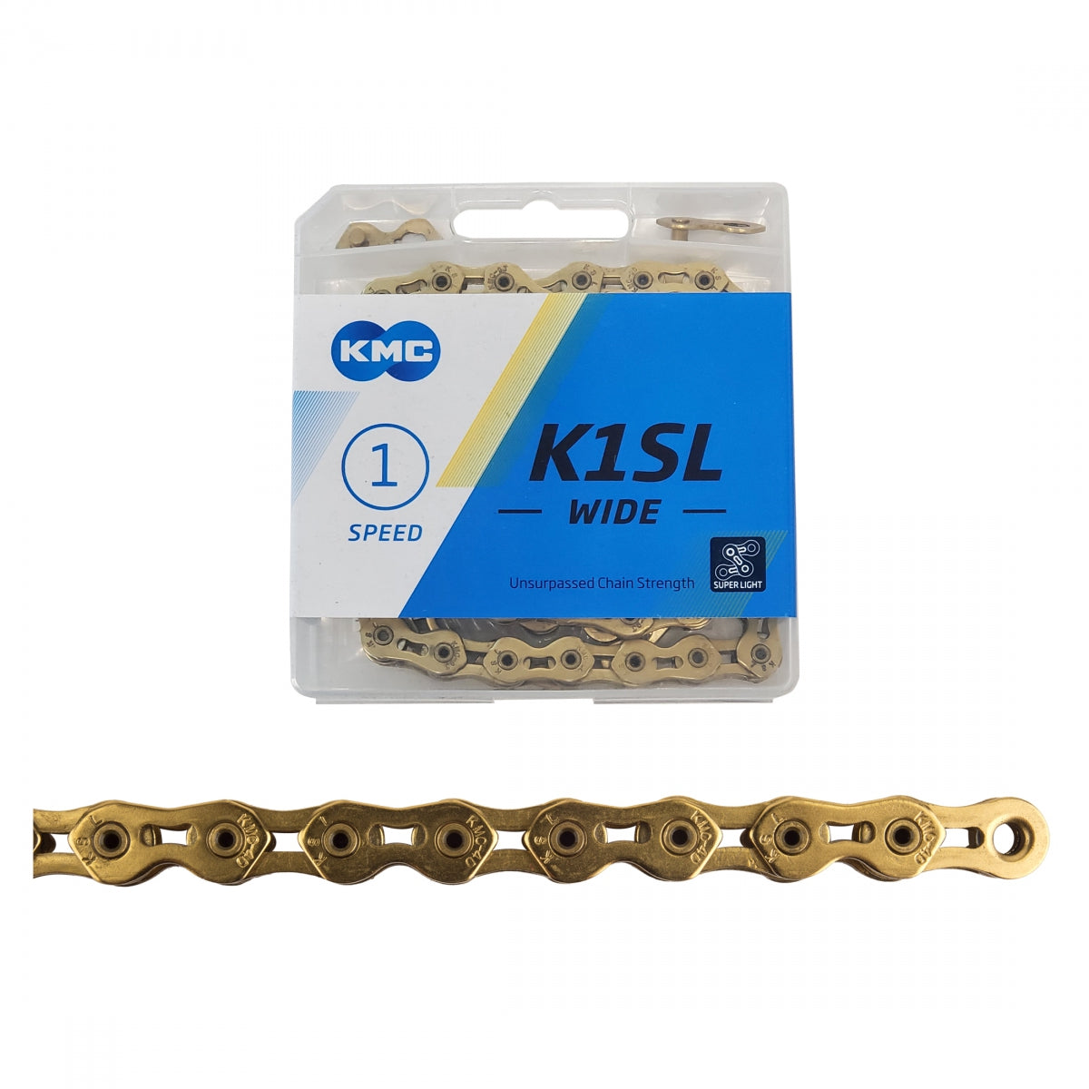 Chain KMC 1/2x1/8 K1SL 1s GD 100L