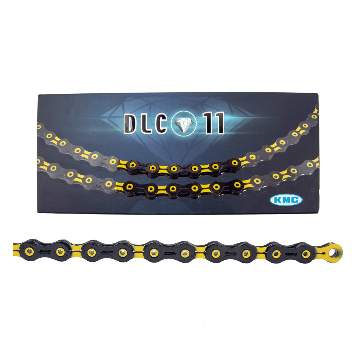 Chain KMC DLC 11s YL/BK 118L
