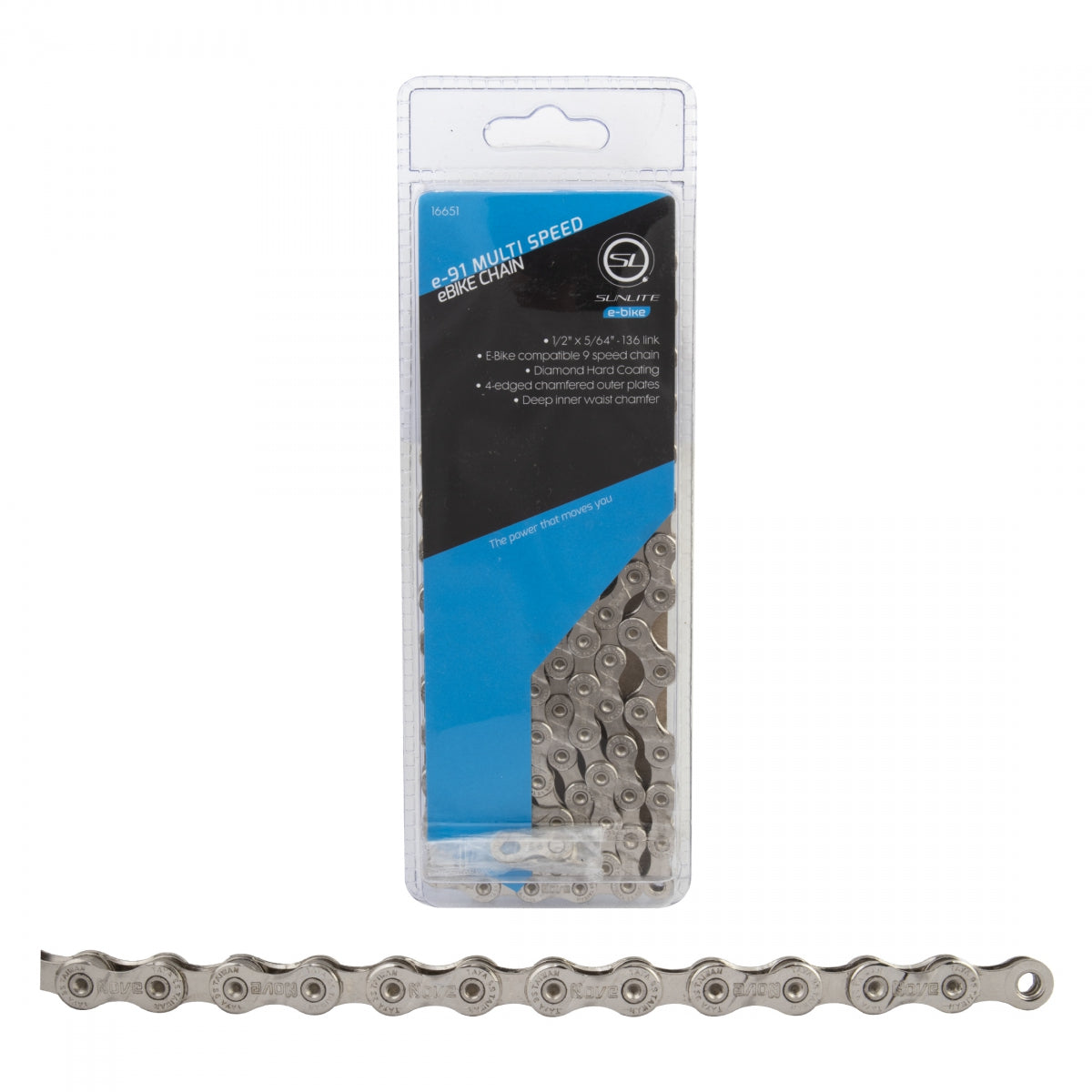 Chain Sunlt e91 9s CP 136L f/EBIKE