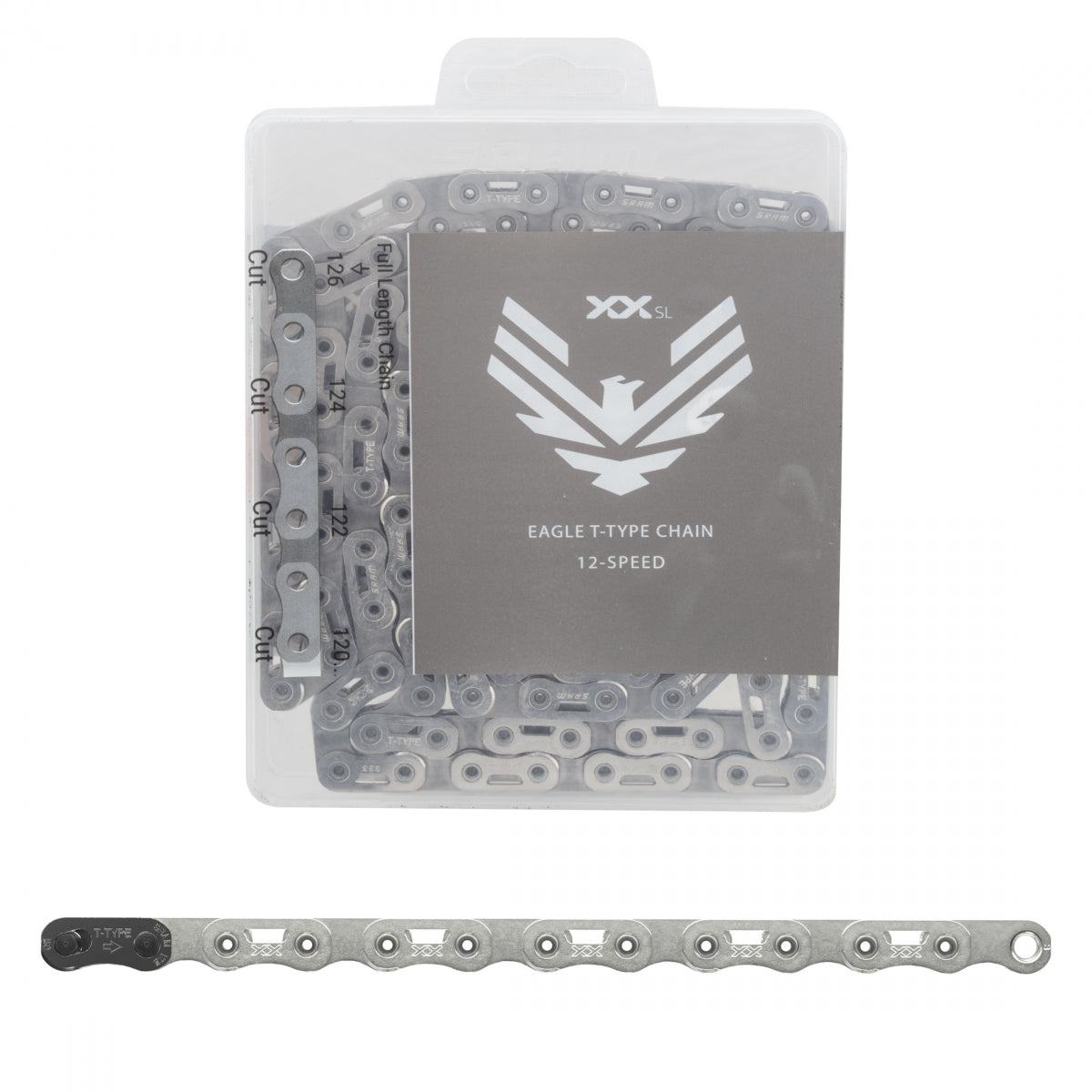 Chain Sram Eagle XXSL 12s SL 126L T-TYPEHOLLOWPIN Powerlock PVD BK