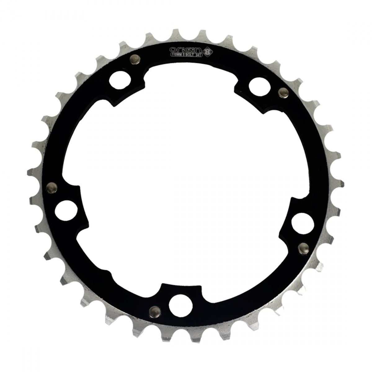 Chainring OR8 110mm 34T BK/SL