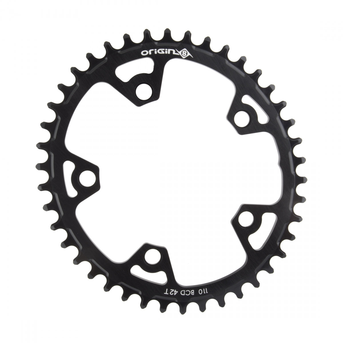 Chainring OR8 Holdfast Oval 110mm 42T 10/11s 5B BK