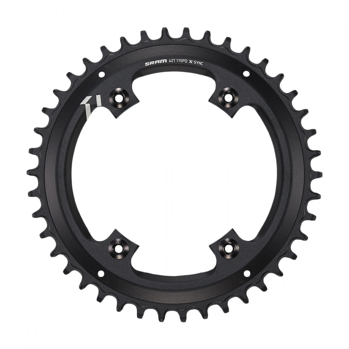 Chainring Sram 42T XSYNC ASYM 4-bolt 110 11s BLK