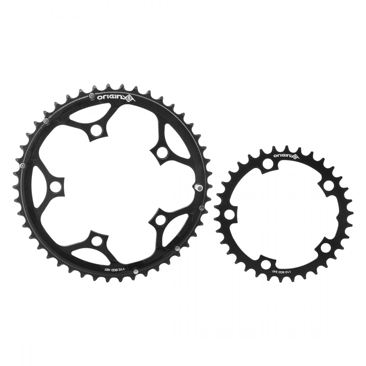 Chainring OR8 Thruster 110mm 34/46T 10/11s 5B Set BK