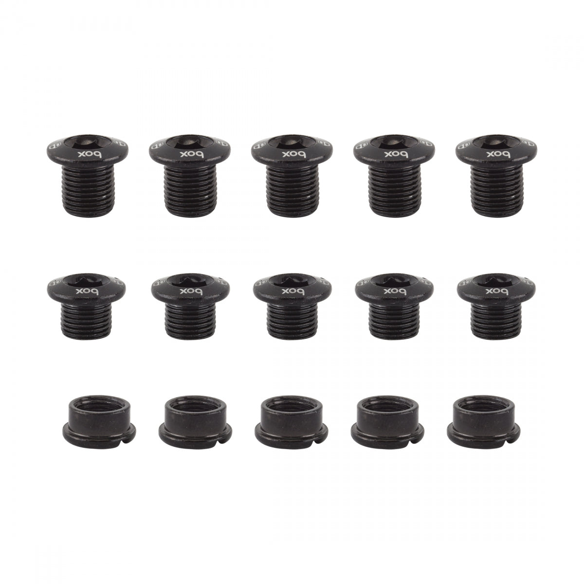 Chainring Bolt Set Box Crmo MULTI-FIT 15pc BK