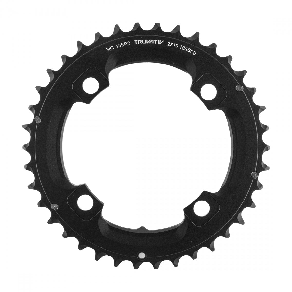 Chainring Sram 38T 104mm 2x10 NO-PIN 38/24 ALY BK