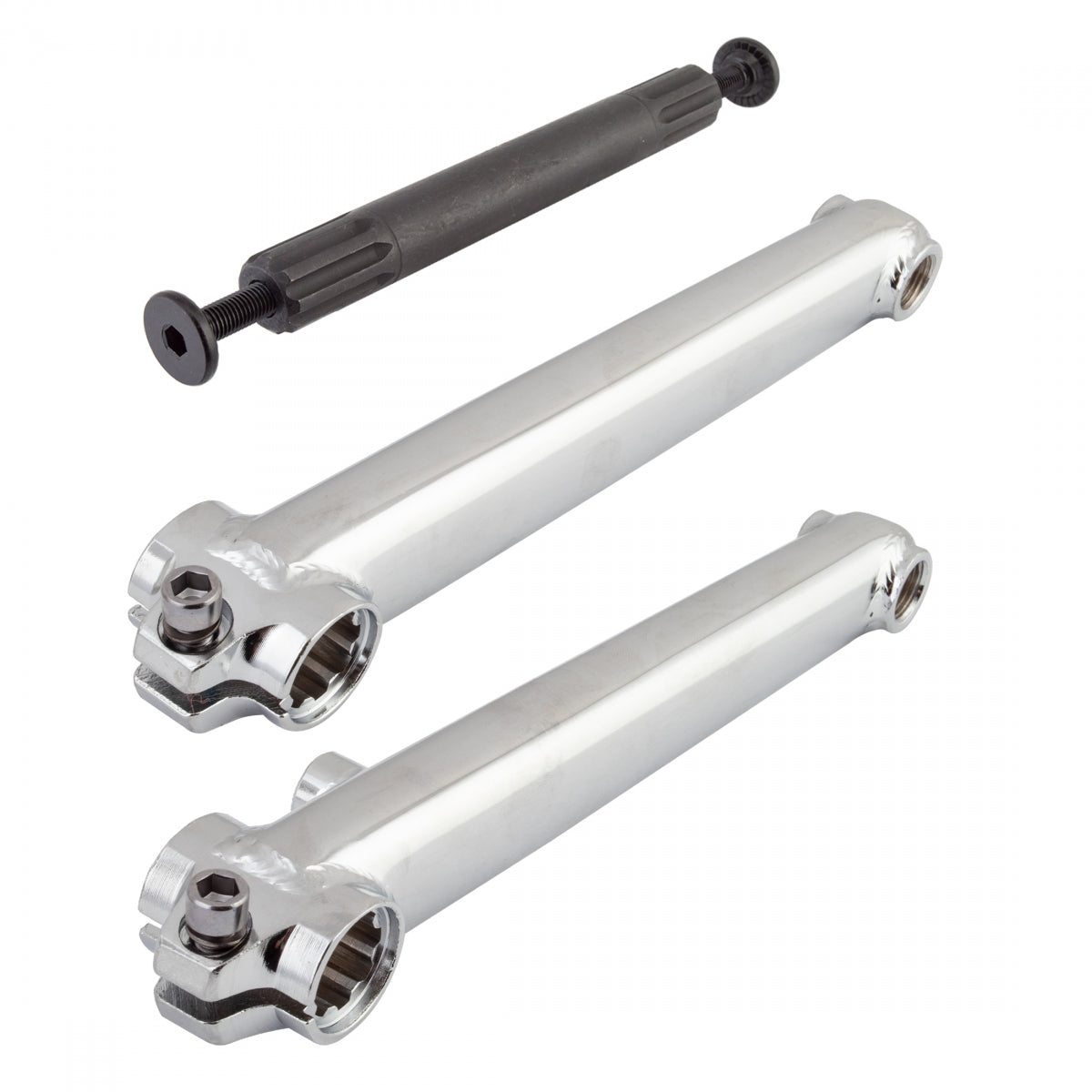 Crankarm Set SE Bikes BMX Rad Cromo 175 3PC 19mmx8T Spline CP w/BB Axle