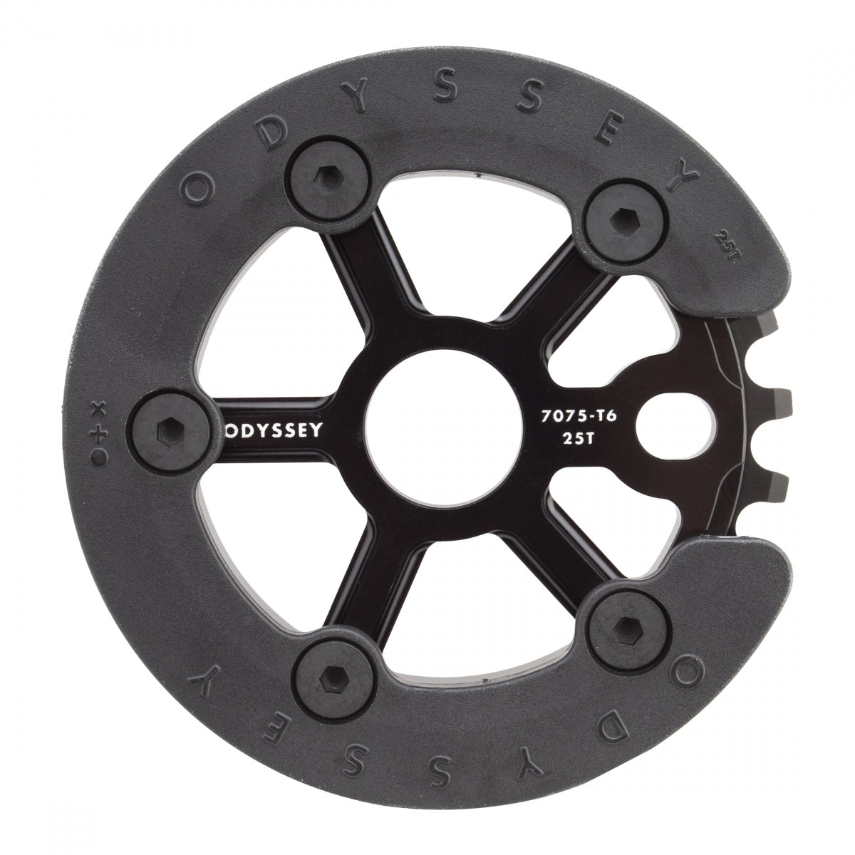 Chainring 1pc ODY 25T Utility Pro w/GUARD BK