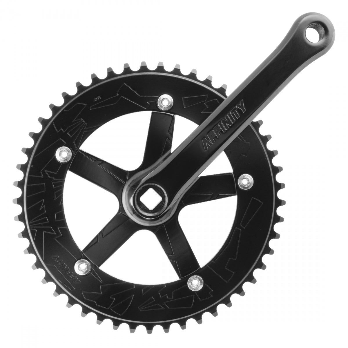 Crankarm Set Affinity 167 144 bcd w/BB HARD-ANO BK