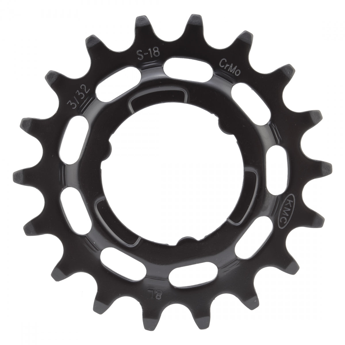 Chainring Ebike KMC Shi 18T Crmo RR BK