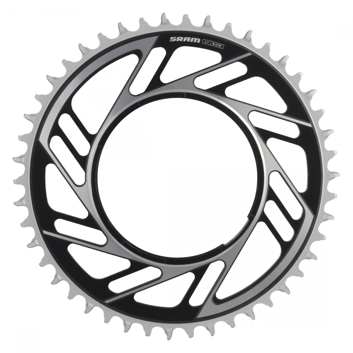 Chainring Sram 46T Red E1 XPLR f/POWERMETER Thread Mount BK/SL