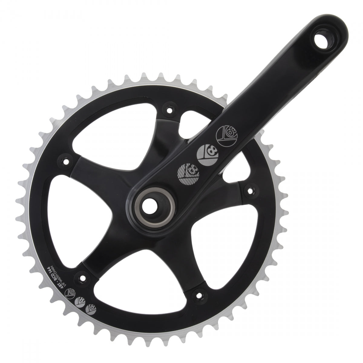 Crankset OR8 SS 170x48 144BCD 1/8 For GXP BK