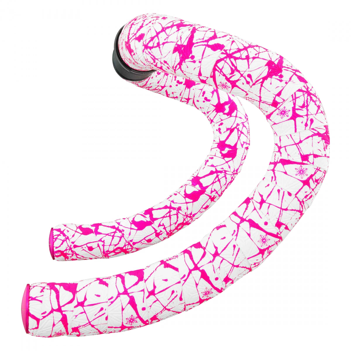Tape & Plugs Supacaz Super Sticky Kush Splat LE WH/N-PK w/N-PK Star Plugs