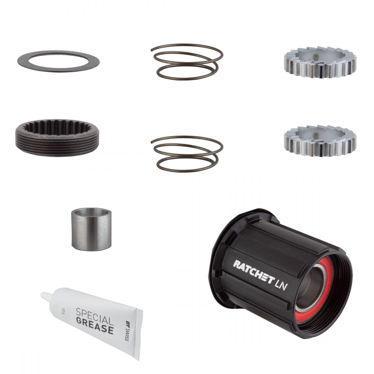 Hub Cass Body DT Upgrade Kit 3-PAWL TO Ratchet LN ALY 18T Shi 11sMTB