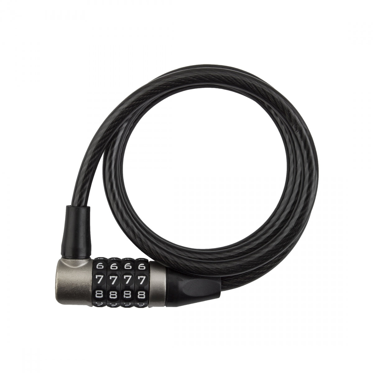 Lock Sunlt PWR Shield CBL 8mmx4f Com Coil BK