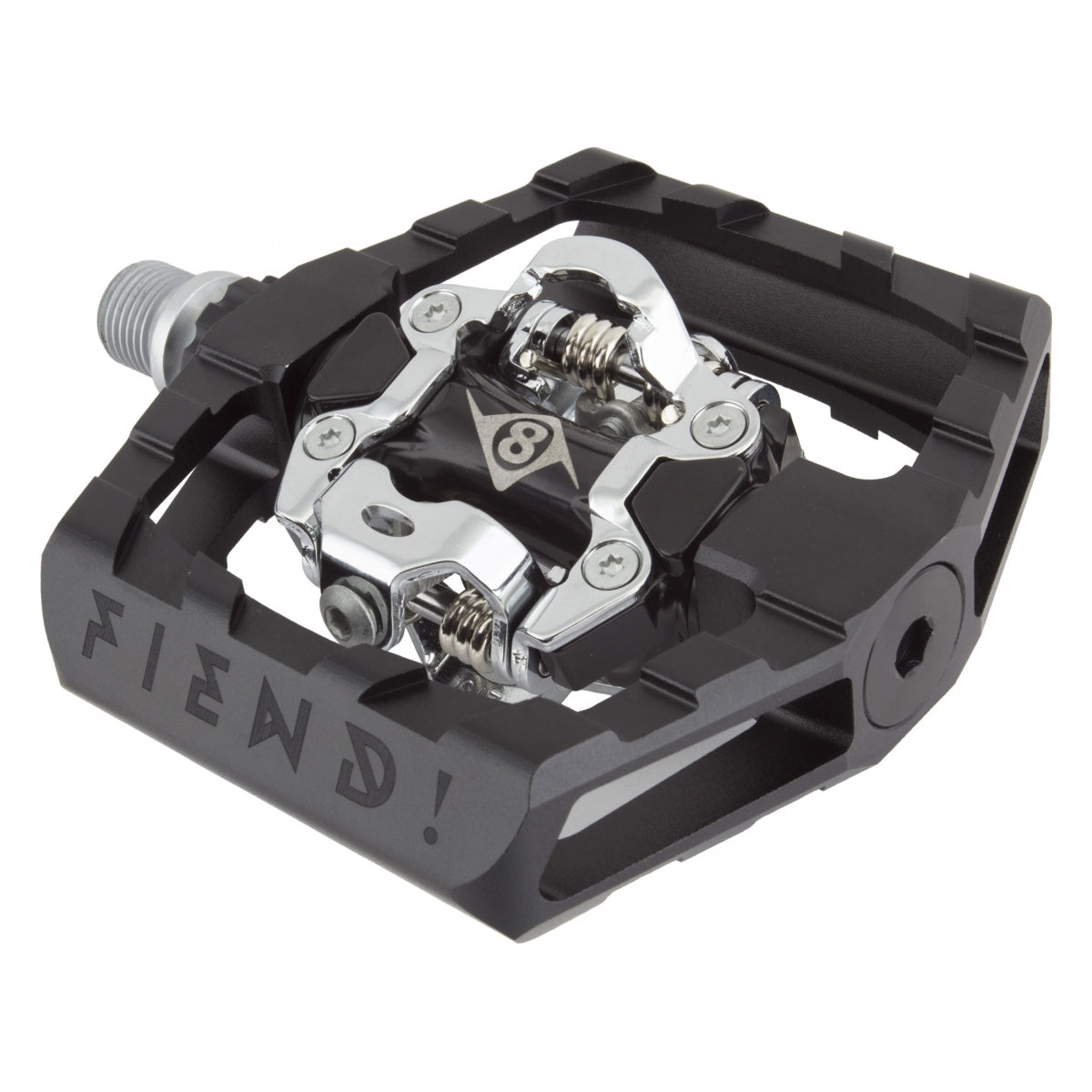 Pedals OR8 Fiend MTB AM DBL CLPLS 9/16 BK/SL