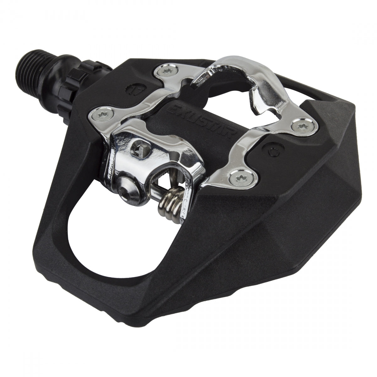 Pedals Exustar MTB SGL CLPLS PM816-04 Resin BK/SL SPD