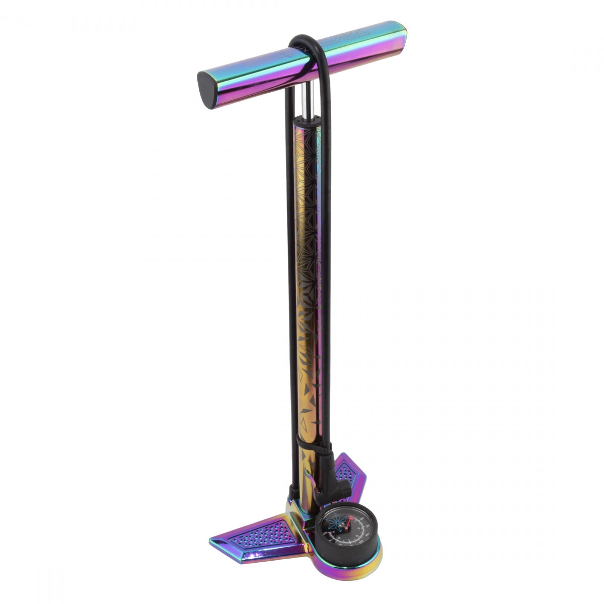 Pump Supacaz Floor Suaveair ALY w/GAUGE Oil Slick