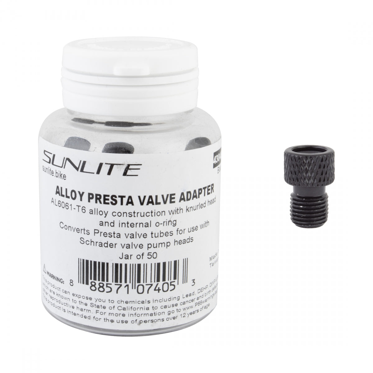 Pump Adapter Presta Sunlt ALY BK JARof50