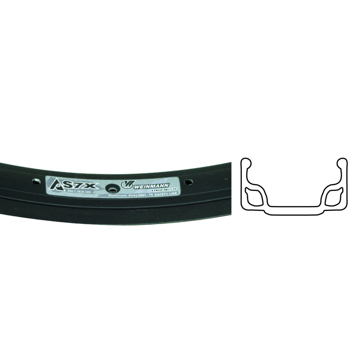 Rim Wei 24 507x24.8 AS7X 36 BK/NMSW
