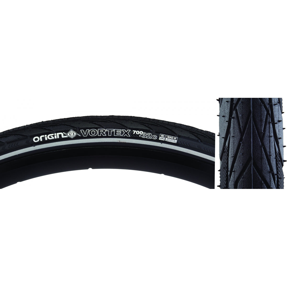 Tire OR8 Vortex 700x32 Wire Belt BK/BK/REF