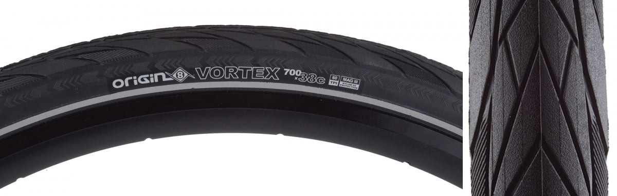 Tire OR8 Vortex 700x38 Wire Belt BK/BK/REF