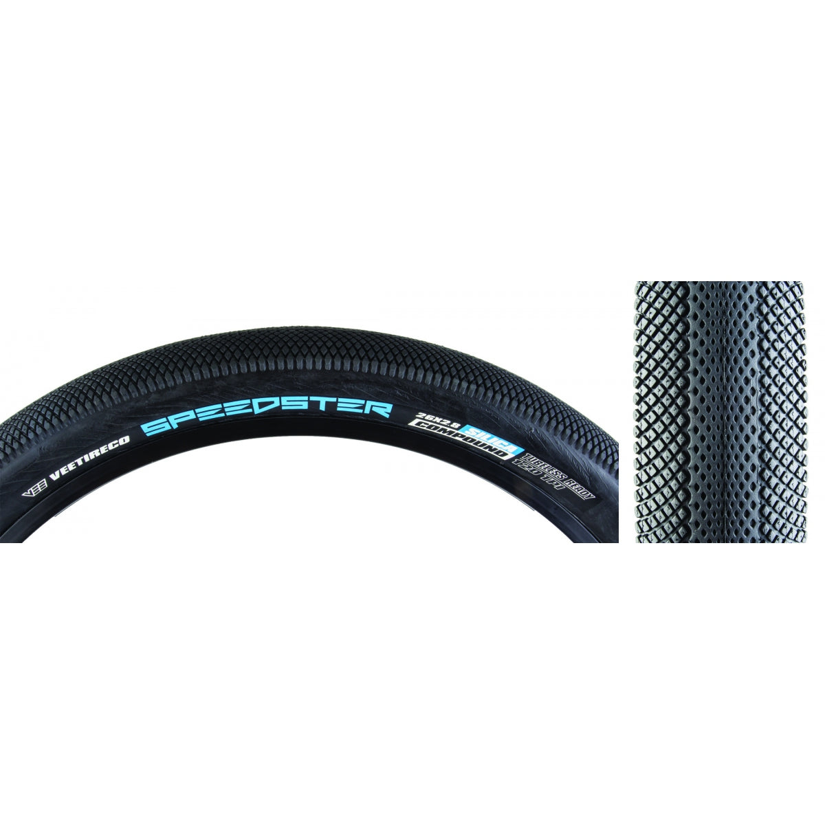 Tire Vee Speedster 26x2.8 BK/BK FOLD/120/SC