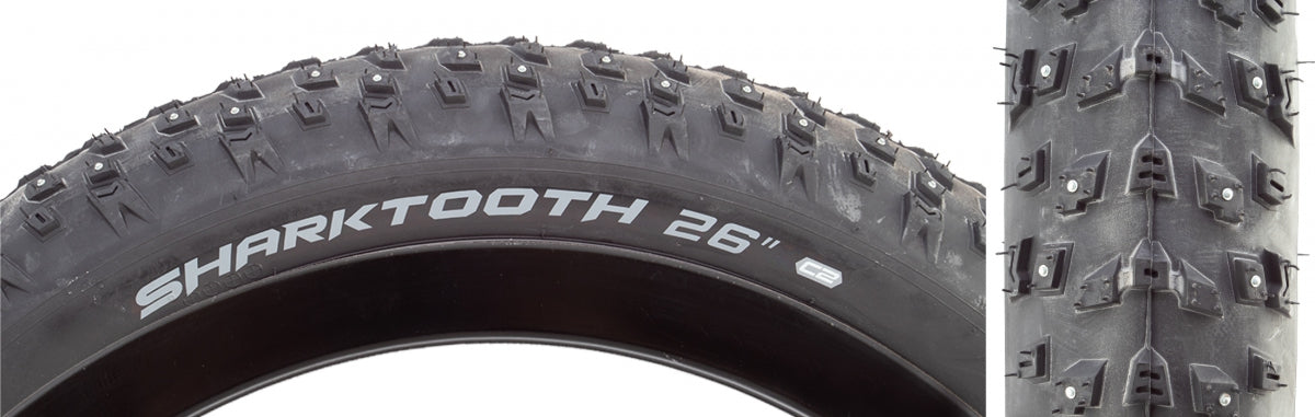 Arisun Tire Sharktooth 26x4.0 BK FOLD/60/152-STUD (SKU 591166)