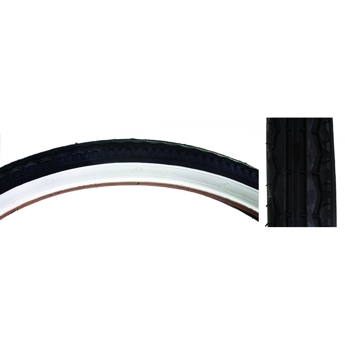 Tire Sunlt 26x1.75 BK/WH Street K123 Wire
