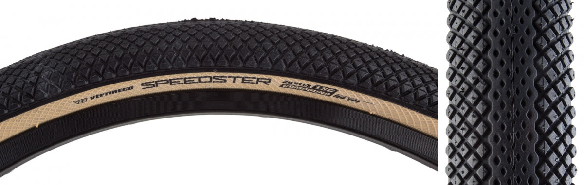 Tire Vee Speedster 20x1-1/8 BK/TAN FOLD/90/LSG