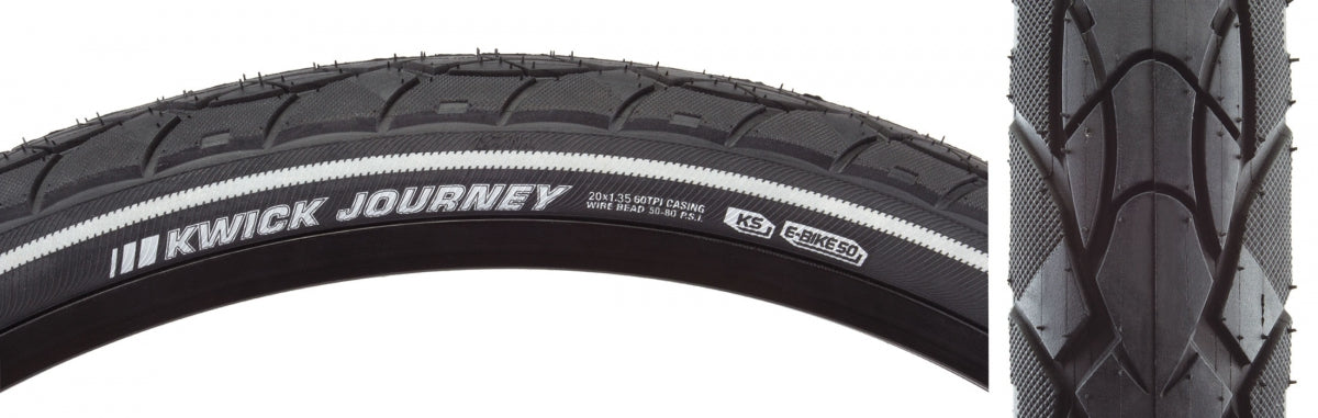 Tire Ken Kwick Journey Sport 20x1.35 BK/BK/REF SRC/KS Wire 80psi E50