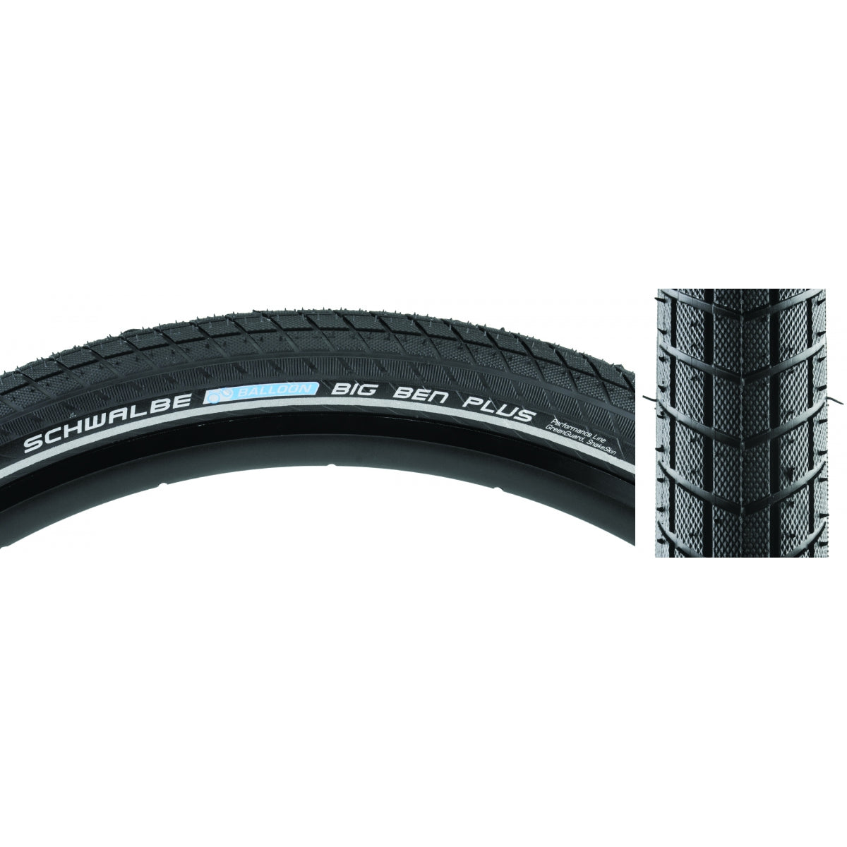 Tire SWB Big Ben Plus 26x2.15 Perf SS GN-GUARD BK/BSK/REF Endurance E50 Wire