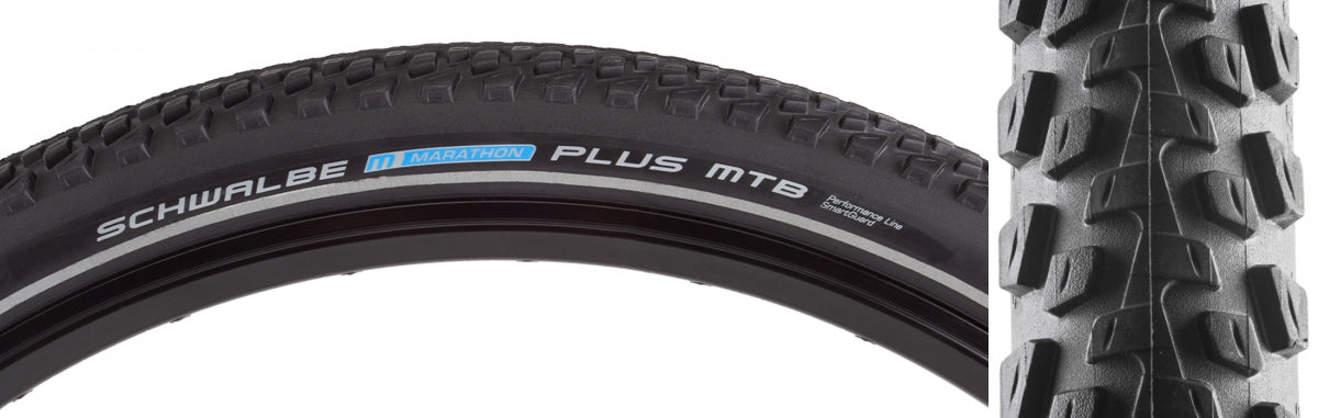 Tire SWB Marathon Plus MTB 29x2.25 Perf Twin SM-GUARD BK/BK/REF Dual E50 Wire