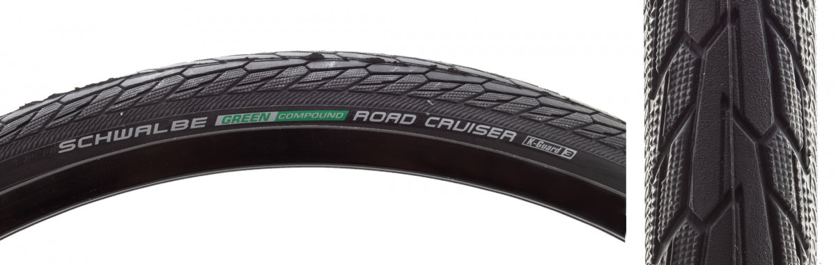 Tire SWB Road Cruiser 700x32 Active Twin K-GUARD BK/BSK GN-COMPOUND Wire