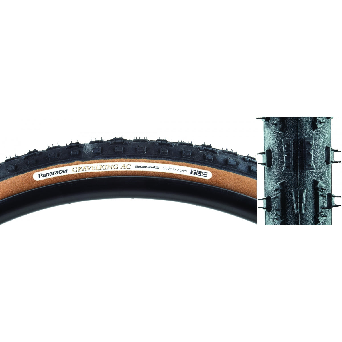 Tire Pan Gravelking AC Knobby 700x35 Fold TBLS BK/BN